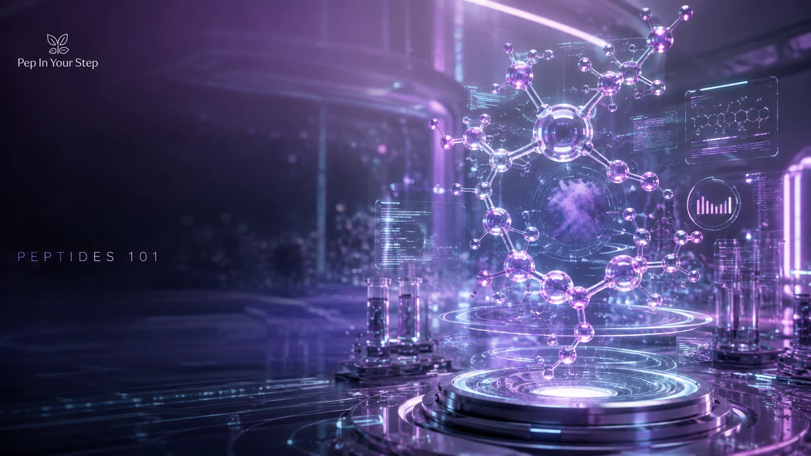 Futuristic Peptides 101 molecular header